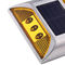 Place jaune 1.2V 600 MAH Cat Eye Solar Light, marqueur augmenté solaire de trottoir