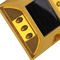 Plots réflectorisés IP68 actionnés solaires imperméables d'or de 105mm pour des allées
